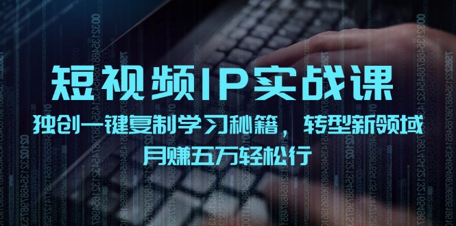 短视频IP实战课：一键复制秘籍转战新领域，轻松月赚5万-54创业网