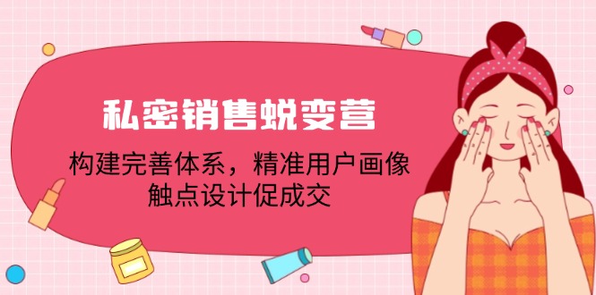 私密销售蜕变营：3步打造精准用户画像与高转化触点设计-54创业网