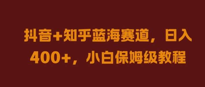 抖音知乎赚钱攻略：蓝海赛道日入500+，新手小白速成教程-54创业网