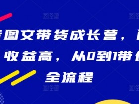 抖音带货教程：0基础学图文带货全流程，低门槛高收益实战营-54创业网