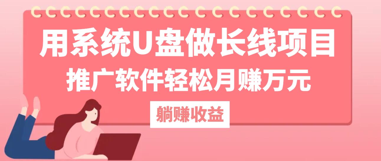 系统U盘赚钱：推广软件月入万元的长线项目实战教程-54创业网