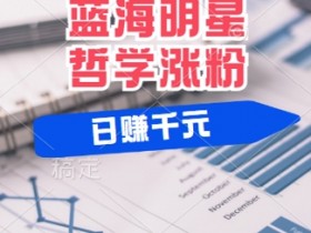 蓝海赛道赚钱秘籍：小白日入过千，平台分成+涨粉技巧大公开-54创业网
