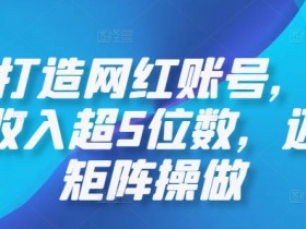AI网红账号秘籍：一周赚5位数，矩阵操作轻松打造爆款-54创业网