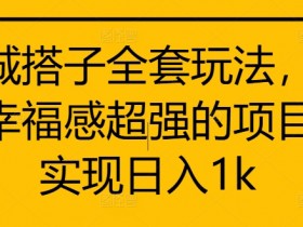 同城搭子赚钱攻略：日入1k的幸福感项目实操揭秘-54创业网