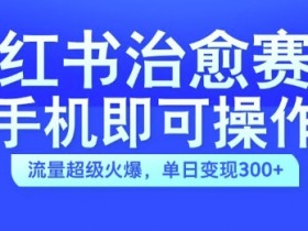 手机拍治愈视频爆火！小红书单日变现300+，0成本上手攻略-54创业网
