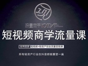 短视频商学流量课：口播拍摄剪辑+轻资产创业变现技巧-54创业网