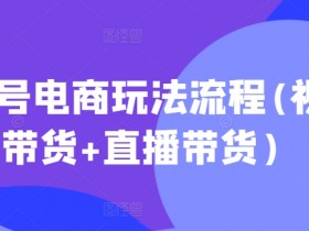 2025最新视频号电商玩法：视频带货+直播带货全流程攻略-54创业网
