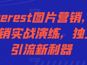 Pinterest图片营销实战：独立站引流新利器，社交营销技巧大揭秘-54创业网