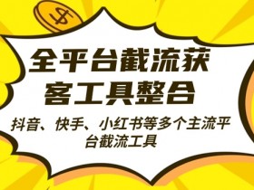 全自动引流截流获客工具：日引2000+精准客户全平台整合秘籍-54创业网
