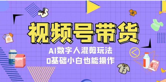 AI数字人带货视频号：0基础小白轻松玩转混剪赚钱-54创业网