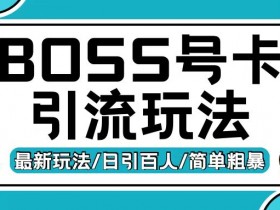 Boss直聘创业粉引流技巧：流量卡日引200+变现玩法揭秘-54创业网