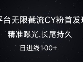 单平台无限截流创业粉玩法：精准曝光日引流100+，长尾持久【揭秘】-54创业网