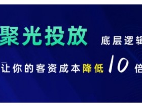 小红书聚光投放课：10倍降低客资成本的底层逻辑-54创业网