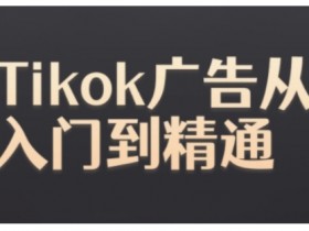 Tiktok广告投放教程：从零开始掌握Tiktok Ads实操技巧-54创业网