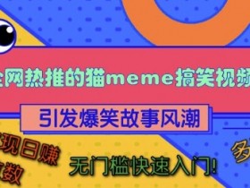 猫咪搞笑视频赚钱：日入四位数无门槛教程，多平台爆款攻略-54创业网