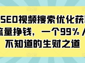 抖音SEO视频搜索优化：99%人不知道的免费流量赚钱秘籍-54创业网