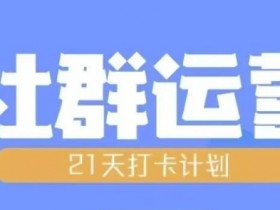 21天社群运营培训：比高教你从0到1打造高转化社群全流程-54创业网
