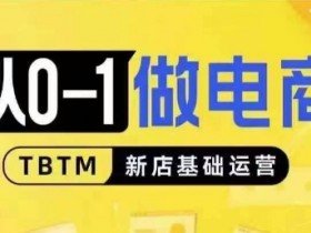 新手电商0-1运营指南：线上线下经营逻辑对比，新店必学基础实操-54创业网
