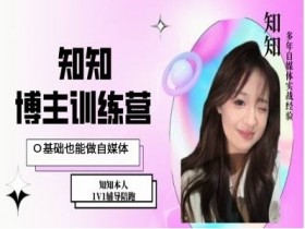 0基础做自媒体：IP博主打造特训课，小白也能轻松上手-54创业网