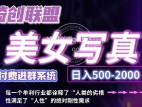 低成本创业：美女写真搬运项目，操作简单日入500+（最新）-54创业网