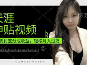 支付宝分成计划：天涯神贴视频轻松月入过万，宝妈上班族实操揭秘-54创业网