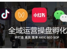 全域运营操盘：抖音+私域+小红书IP打造3步法，高效简单易上手-54创业网