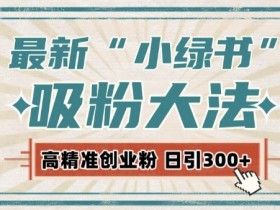 小绿书自动化吸粉术：3步激活私域流量，日引300+精准粉实战教程-54创业网