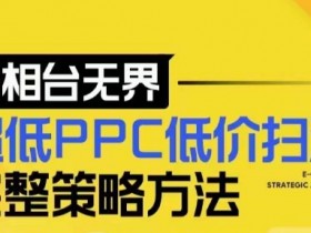 2024新版万相台无界低价扫流策略：超低PPC+店铺选款核心技巧，快速盈利-54创业网