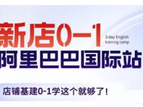阿里巴巴国际站新手开店0-1攻略：从店铺搭建到运营全流程教学-54创业网