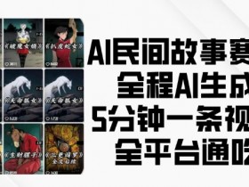 AI生成民间故事视频：5分钟一条，全平台爆款轻松做-54创业网