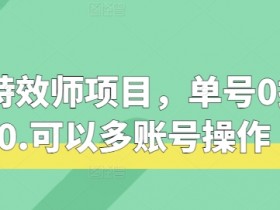 快手特效师0撸140元：多账号操作揭秘，轻松赚钱攻略-54创业网