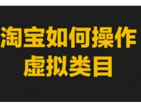 淘宝虚拟类目操作指南：新手必看开店玩法与实操教程-54创业网