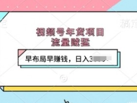视频号年货项目揭秘：流量爆棚日入过千，早布局早赚钱！-54创业网