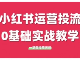小红书广告投放实战课：0基础学会运营投流，学完立即上手-54创业网