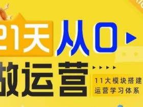 21天0基础学运营：11大维度快速搭建运营体系，从小白到高手-54创业网