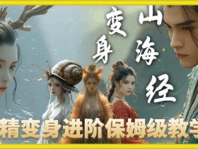 山海经妖精变身视频教程：云天AI进阶保姆级教学-54创业网