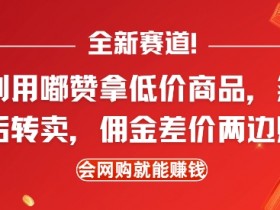 闲鱼转卖赚钱：用嘟赞低价进货赚差价，网购小白也能轻松上手-54创业网