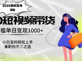 2025蓝海项目揭秘：0门槛日赚1千，宝妈小白轻松上手赚钱攻略-54创业网
