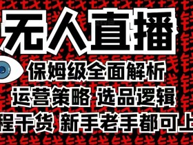 2025无人直播教程：保姆级全面解析，新手老手轻松上手干货指南-54创业网