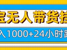 淘宝无人带货24小时自动赚钱：日入1k躺挣攻略，小白也能轻松上手-54创业网
