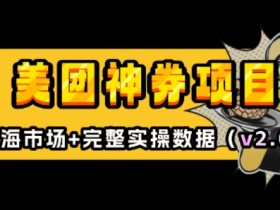 美团外卖神券膨胀推广项目教程：新手入门指南(v2.0版)-54创业网
