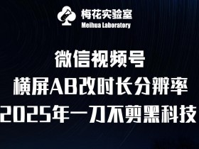 2025视频号黑科技：梅花实验室宽屏AB画中画+随机时长帧率融合玩法-54创业网