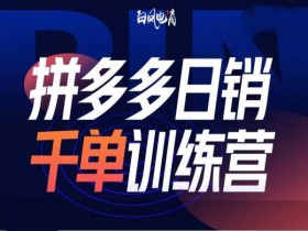 拼多多日销千单训练营32期：2025开年最新玩法揭秘，爆单技巧全掌握-54创业网