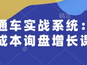 直通车实战系统：低成本获客升职加薪课，企业订单源源不断-54创业网