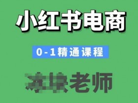 小红书电商0-1精通课程：开店运营必学技巧，从小白到爆单实战攻略-54创业网