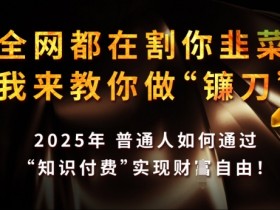 2025年知识付费赚钱秘籍：普通人如何靠知识变现实现财F自由-54创业网