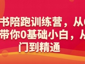 0基础小白必看！小红书陪跑训练营6大维度带你从入门到精通-54创业网