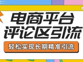 电商引流技巧：从评论区基础操作到精准引流，轻松提升转化-54创业网