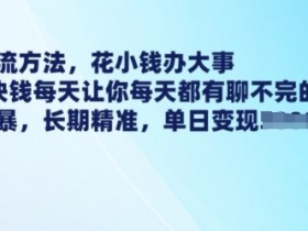 1元引流秘籍：每天精准客户不断，花小钱办大事的简单粗暴方法-54创业网