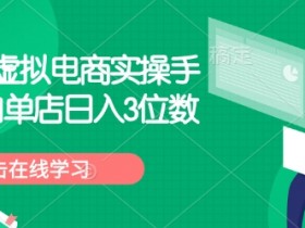 拼多多虚拟电商赚钱攻略：新手小白单店轻松日赚300+-54创业网